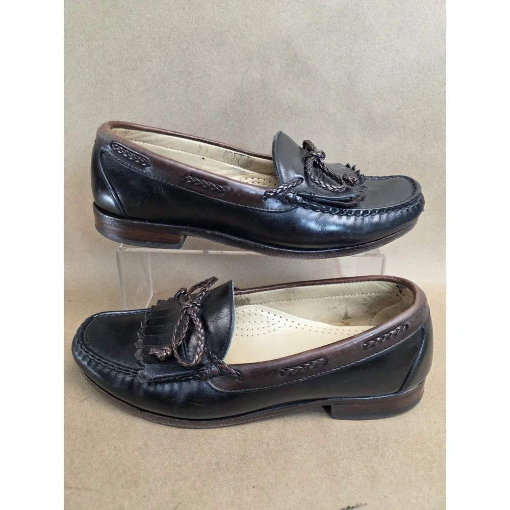 Allen Edmonds Sz 8.5 D Woodstock Mens Loafers Black Brown Shoes